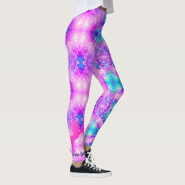 Rosa Unicorn Custom Name Leggings Yoga Byxor