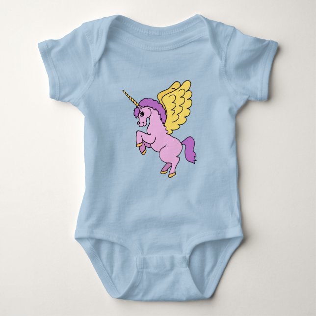 Rosa Unicorn Graphic Tee (Framsida)