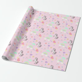 Rosa Unicorn Magic princess Girly-barn Presentpapper