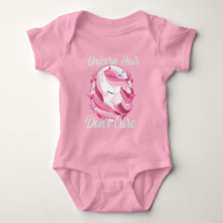 Rosa Unicorn Party Baby Bodykostym T Shirt