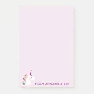 Rosa Unicorn Post-it Block