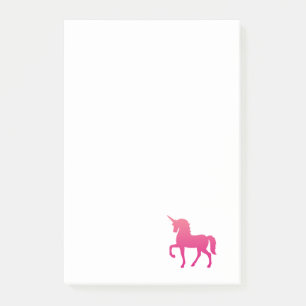 Rosa Unicorn Post-it Notes Block