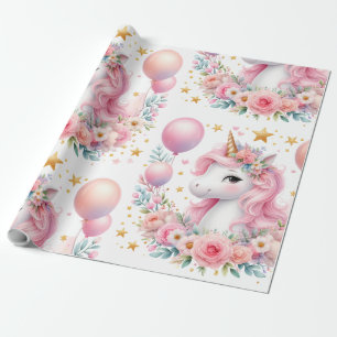 Rosa Unicorn Presentpapper