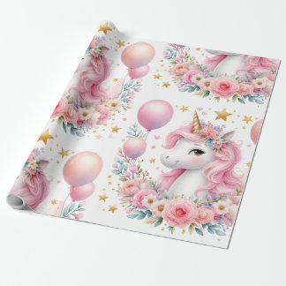 Rosa Unicorn Presentpapper