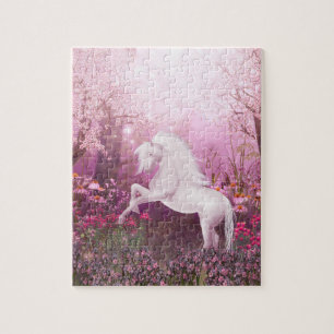 Rosa Unicorn Pussel