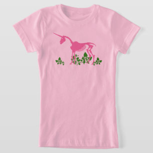 Rosa Unicorn Skeleton T-Shirt