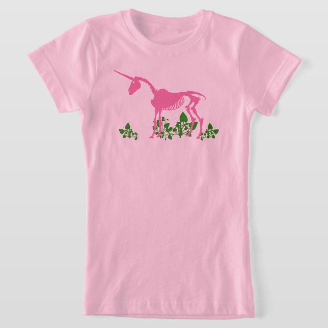 Rosa Unicorn Skeleton T-Shirt (Laydown)