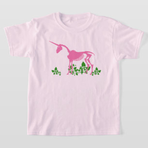 Rosa Unicorn Skeleton T-Shirt