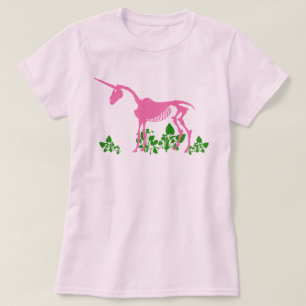 Rosa Unicorn Skeleton T Shirt