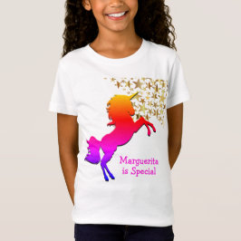 Rosa UNICORN Stars Personlig T Shirt