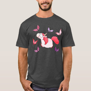Rosa Unicorn T Shirt