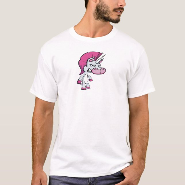 Rosa Unicorn T Shirt (Framsida)