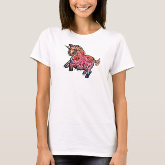 Rosa Unicorn T Shirt