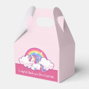 Rosa Unicorn ThMeed Födelsedagsfest favoriserar Presentaskar