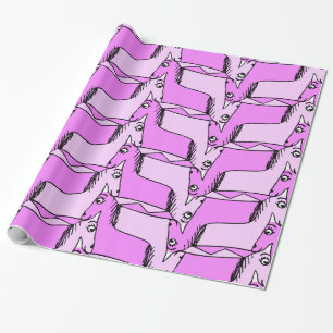 Rosa Unicorns Presentpapper