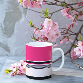 Rosa Uniform Rand Kaffemugg