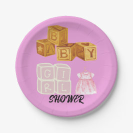 Rosa Unik Flicka Dice Baby Shower