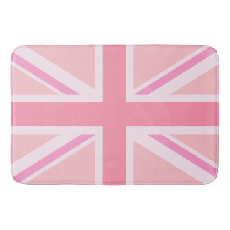 Rosa Union Jack/Flagga Design Badrumsmatta