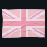 Rosa Union Jack/Flagga Kökshandduk<br><div class="desc">Union Flagga (även kallat Union Jack), brittisk flagga i rosa färg.</div>