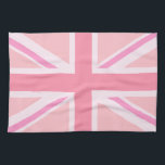 Rosa Union Jack/Flagga Kökshandduk<br><div class="desc">Union Flagga (även kallat Union Jack),  brittisk flagga i rosa färg.</div>