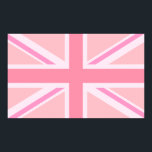 Rosa Union Jack/Flagga Poster<br><div class="desc">Union Flagga (även kallat Union Jack),  brittisk flagga i rosa färg.</div>