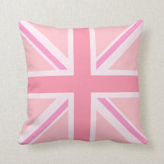 Rosa Union Jack/Flagga Square Design Kudde
