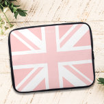 Rosa Union Jack UK Flagga Monogram Laptop sleeve<br><div class="desc">En rosa version av British Union Jack Flagga - lägg till initialer och låt laptop sleeve ta hand om din teknik.</div>