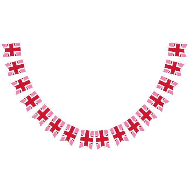 Rosa United Kingdom flagga bananner (Alla)
