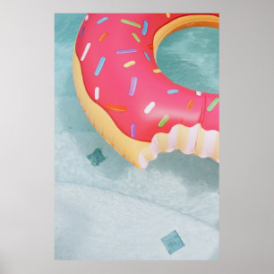 Rosa uppblåsbara bottensatser poster