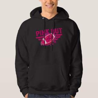 Rosa ut Breast Cancer Awareness Football Breast C Hoodie