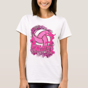 Rosa ut Bump Set Spike Volleyball Breast Cancer A T Shirt