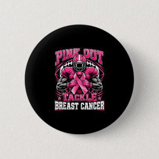 Rosa ut tackle bröstcancer medvetenhet amerikansk knapp