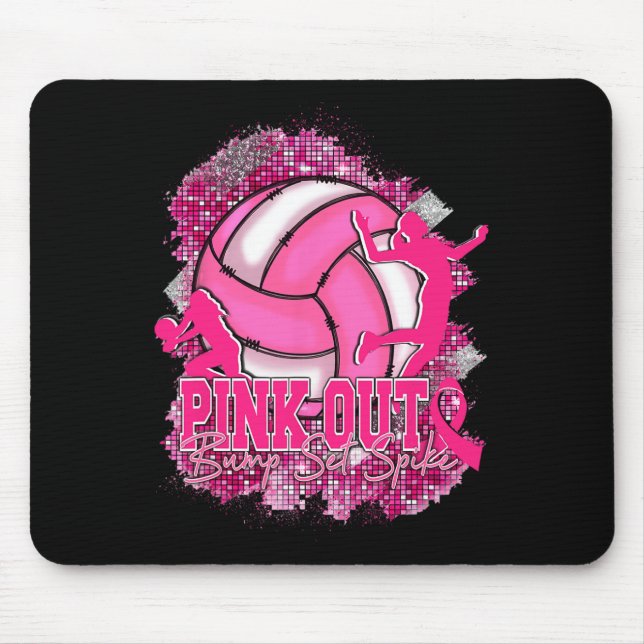 Rosa ut Volleybyll Rosa Ribbon Breast Cancer Awar Musmatta (Framsidan)