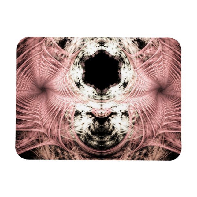 Rosa utan botten magnet (Horisontell)