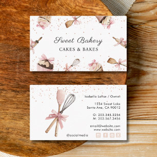 Rosa Utensils Kitchen & Cupkaka Bakery Visitkort