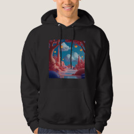 Rosa utomstadvärld hoodie