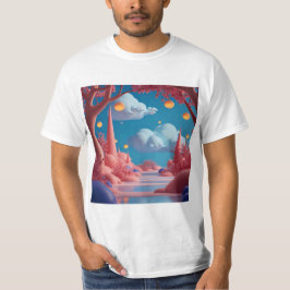 Rosa utomstadvärld t shirt