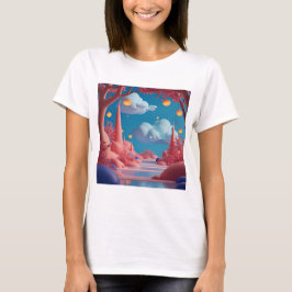 Rosa utomstadvärld t shirt