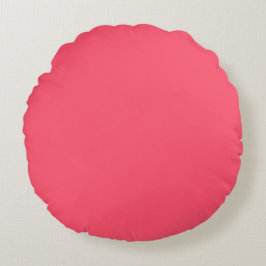 Rosa, Vacker, Solid, Modern, Enkel, Trendig Rund Kudde