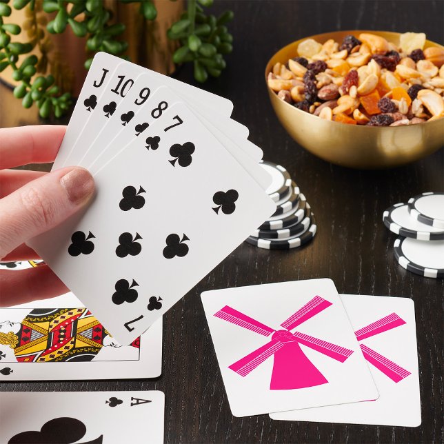 Rosa väderkvarn casinokort (Skapare uppladdad)