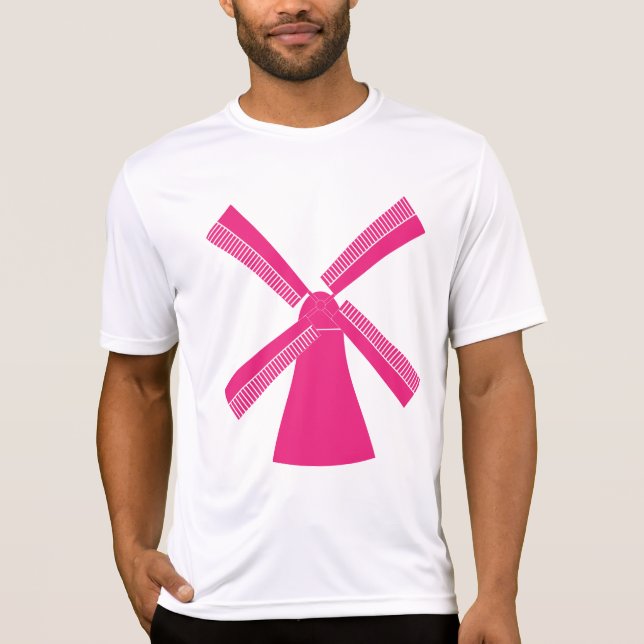Rosa väderkvarn t shirt (Framsida)