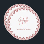 Rosa Vågigt Gräns-menykort med Namn Meny<br><div class="desc">Designat att samordna med vår Vågigt Gräns Collection, med det här moderna menykortet med namn, finns trendiget och det populära vågigt gräns i rosa färg på vit bakgrund. Om du vill fånga din gästs uppmärksamhet med en popup på färg på inbjudan till trendiget är den här sviten perfekt för dig....</div>