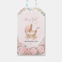 Rosa vagn Det är en tjej Bebisens dag Personlig