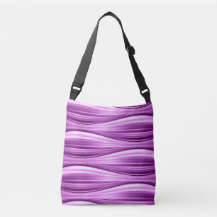 rosa vågor sömlöst mönster på tote bags baksida axelväska