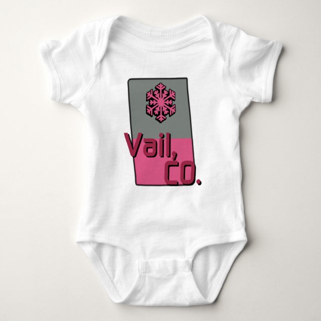 Rosa Vail Colorado T Shirt (Framsida)