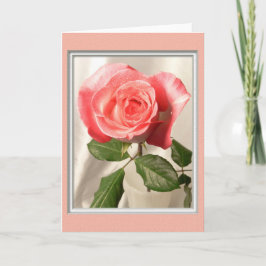 Rosa valentin helgkort