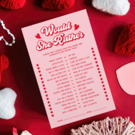 Rosa Valentine Baby Shower, skulle hon hellre leka