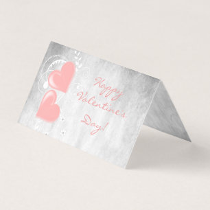 Rosa Valentine Hearts-mappningskort Kort