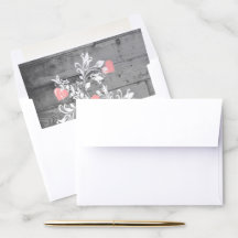 Rosa Valentine Hearts Träd Kuvert Liner