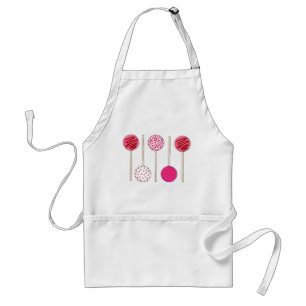 Rosa Valentines dag Cake Pops Dessert Baker Food Förkläde